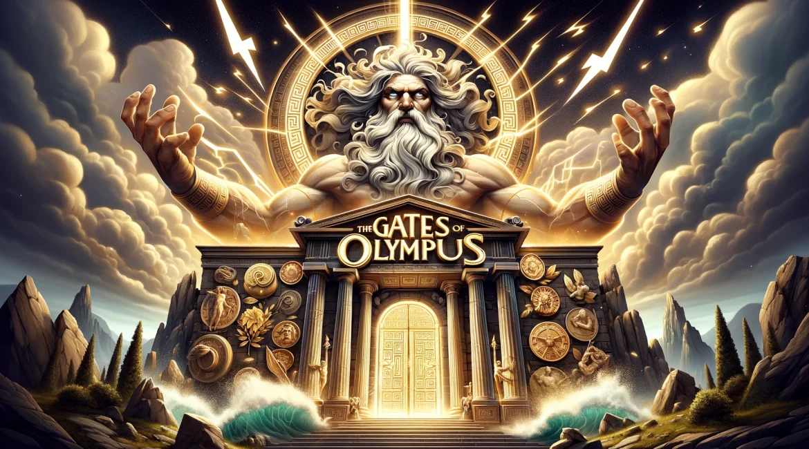 Krachtige symbolen en goddelijke animaties van Gates of Olympus spelend op het scherm van Bruno Casino Nederland.